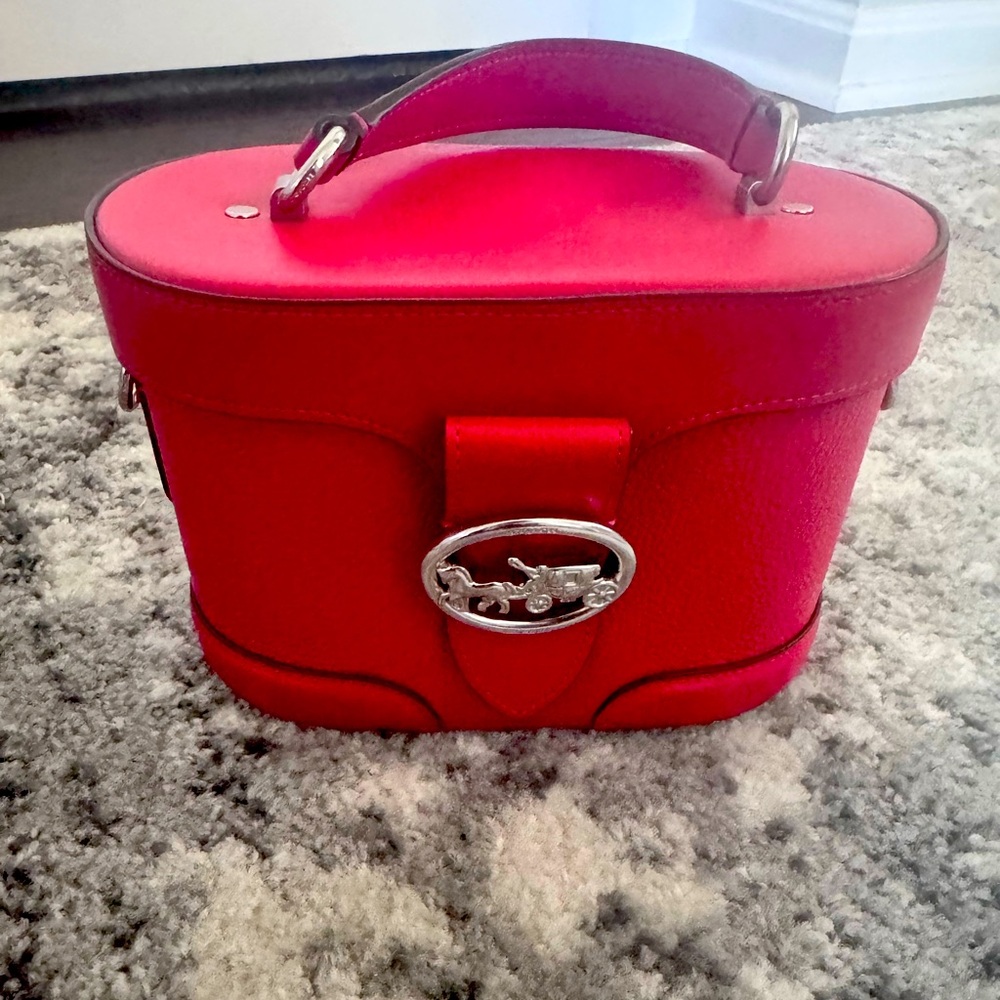 Beautiful Coach vanity bag. Gently worn in mint condition,no scratches or scuffs